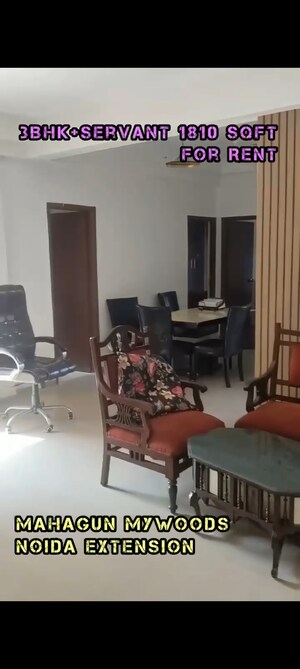 Living Room in 3.5 BHK Apartment at Mahagun Mywoods, Sector 16c Greater Noida – for Rent