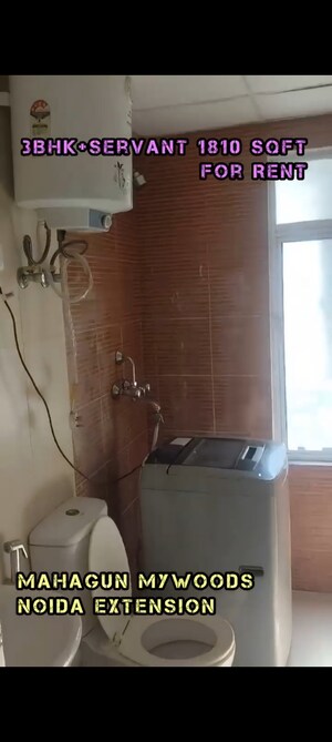 Bathroom in 3.5 BHK Apartment at Mahagun Mywoods, Sector 16c Greater Noida – for Rent