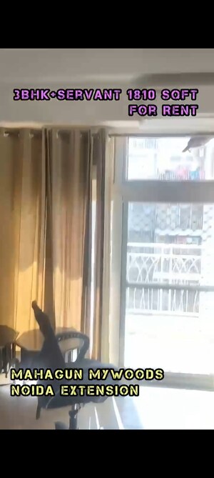 Staircase in 3.5 BHK Apartment at Mahagun Mywoods, Sector 16c Greater Noida – for Rent