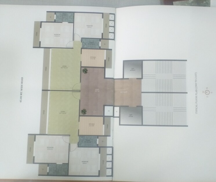 Floor Plan, jai-satyam-seven-skies 2 Bedroom 1200 Sq.Ft. Apartment In Kharghar Sector 17 Navi Mumbai 9254318