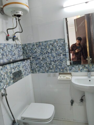 Bathroom in 2 BHK Builder Floor at Saket – for Rent