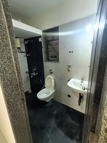 Bathroom in 1 BHK Apartment at Gurukrupa Marina Enclave, Malad West – for Rent