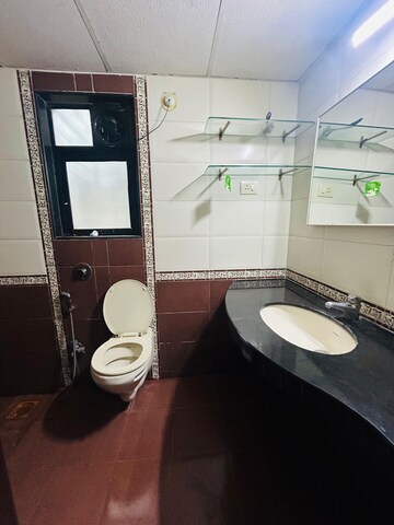 Bathroom in 2 BHK Apartment at Bramha Suncity, Wadgaon Sheri – for Rent