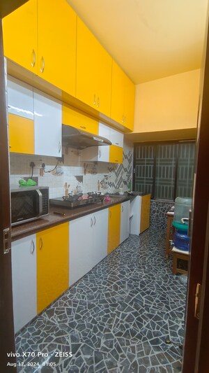 Kitchen in 3 BHK Apartment at Lake Town – for Sale