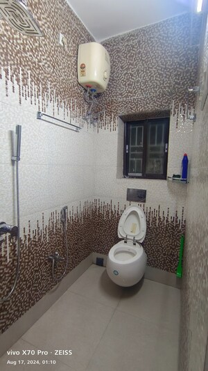 Bathroom in 3 BHK Apartment at Lake Town – for Sale