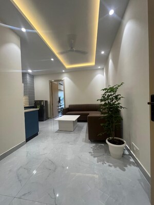 Living Room in 2 BHK Builder Floor at Sushant Lok ii – for Rent