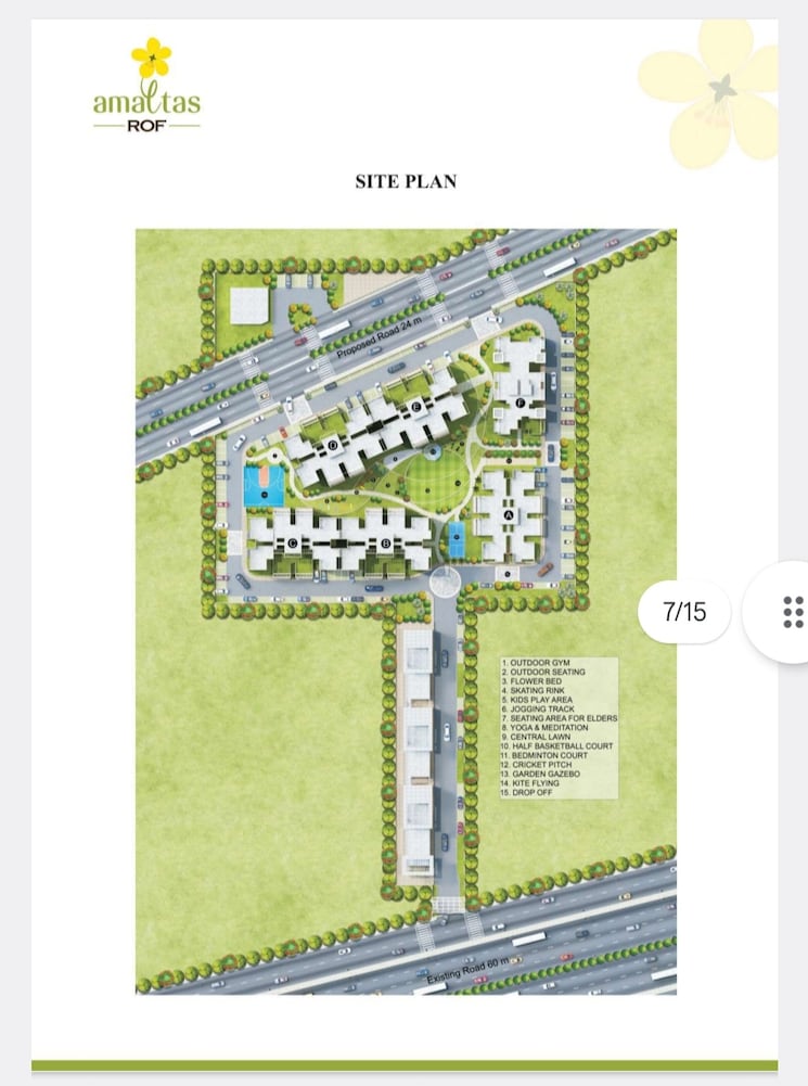 Master Plan, rof-amaltas 2 Bedroom 645 Sq.Ft. Apartment In Sector 92 Gurgaon 9255093