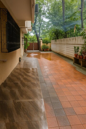 Balcony in 5 BHK Apartment at Juhu Scheme, Juhu – for Rent