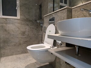 Bathroom in 2 BHK Apartment at Nahar Amaryllis Towers and Plaza, Chandivali – for Rent