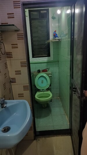 Bathroom in 1 BHK Apartment at Gold Star, Kandivali West – for Rent