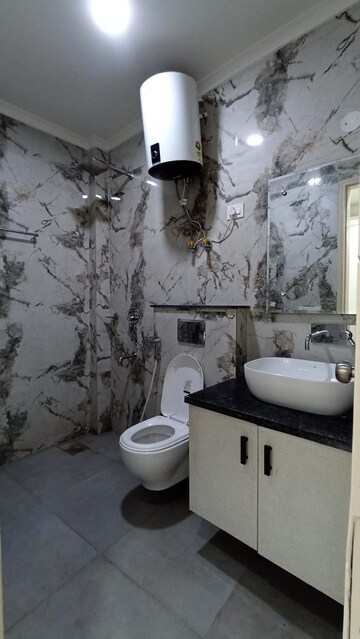 Bathroom in 3 BHK Builder Floor at Saket – for Rent