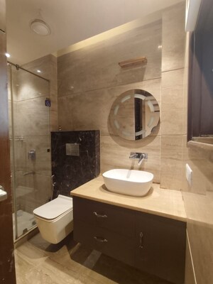Bathroom in 3 BHK Builder Floor at Greater Kailash – for Rent