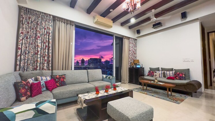 Living Room, runwal-the-reserve 3 Bedroom 1500 Sq.Ft. Apartment In Worli Mumbai 9255986