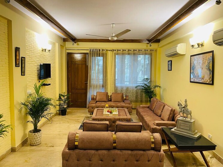 Living Room, saket 4 Bedroom 2700 Sq.Ft. Builder Floor In Saket Delhi 9255991
