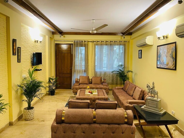 Living Room, saket 4 Bedroom 2700 Sq.Ft. Builder Floor In Saket Delhi 9255991