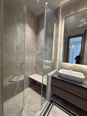 Bathroom in 4 BHK Builder Floor at Saket – for Rent