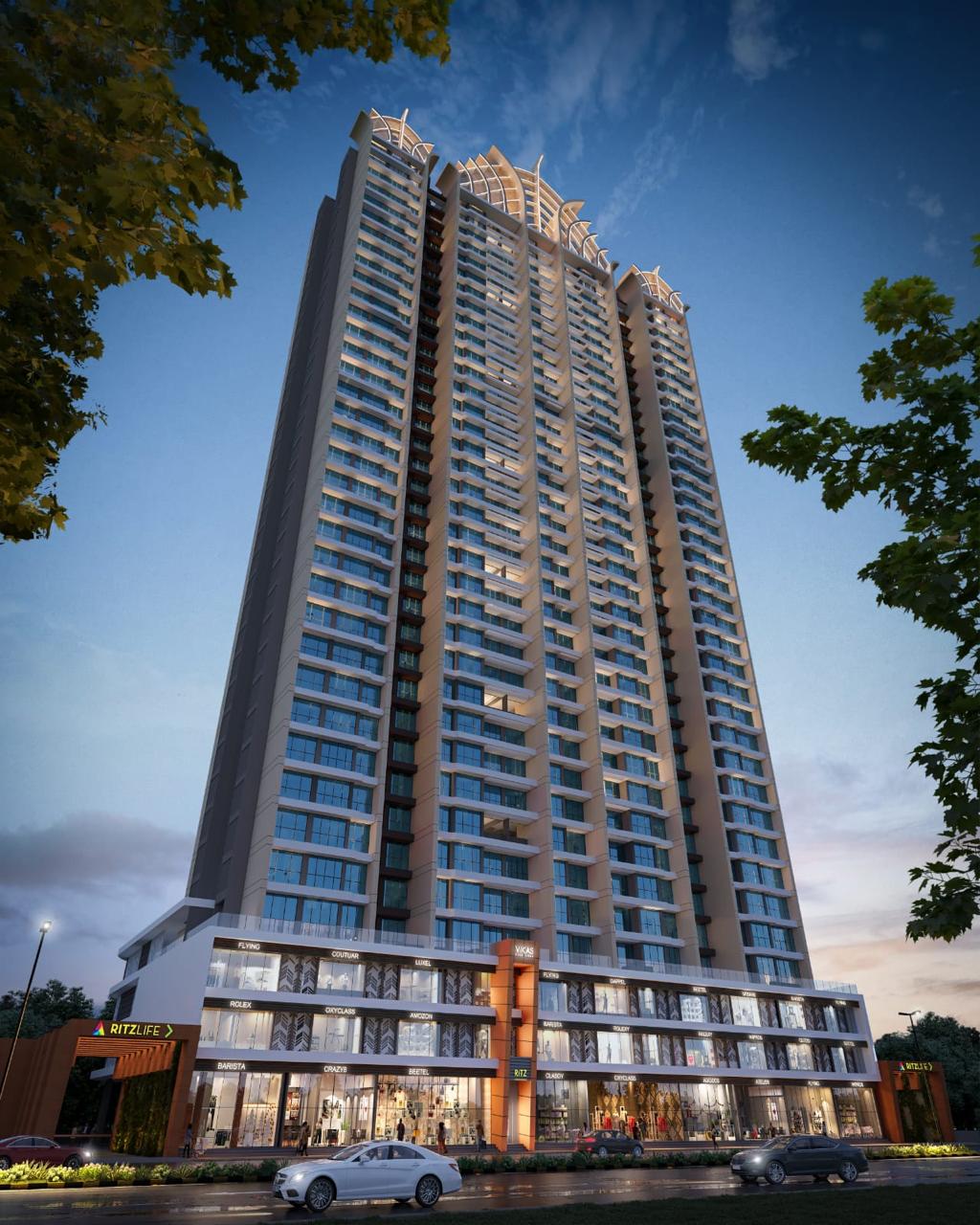 2 BHK + Pooja Room 670 Sq.Ft. Apartment in Vikas Ritz