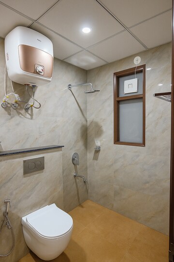 Bathroom in 2 BHK Builder Floor at Kohli One Malibu Town, Sector 47 – for Rent