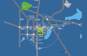 3 BHK Apartment – Map Location View at Green City Eutopia, Btm Layout - for Sale