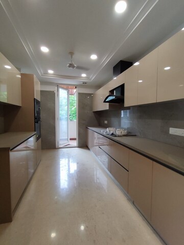 Kitchen in 3 BHK Builder Floor at Greater Kailash – for Rent