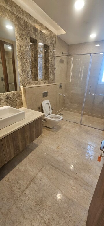 Bathroom in 3 BHK Apartment at Sector 12 Dwarka – for Rent