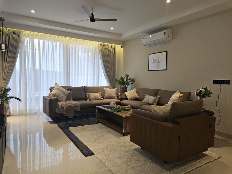 Living Room, utrathiya 3 Bedroom 2590 Sq.Ft. Apartment In Utrathiya Zirakpur 9256229