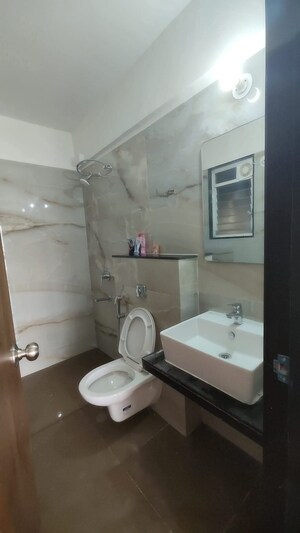 Bathroom in 2 BHK Apartment at Krishna Amarillo, Hinjewadi – for Rent