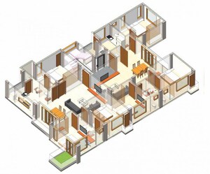 Floor Plan in 3 BHK Apartment at Shivaji Nagar – for Sale
