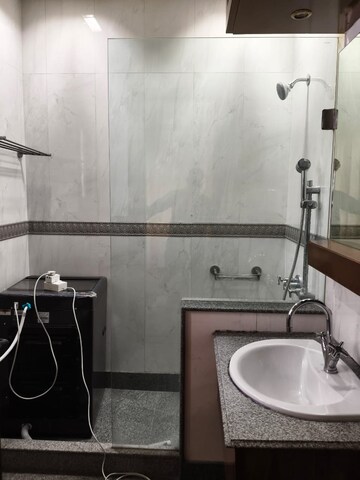 Bathroom in 4 BHK Builder Floor at Boutique Residential Apartments A 3 2, Vasant Vihar – for Rent