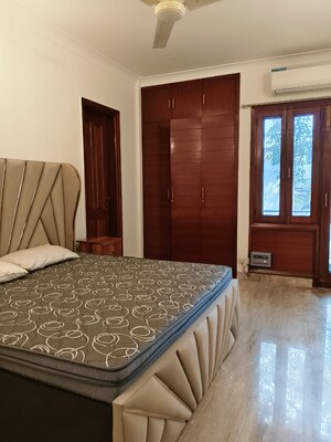 Bedroom in 4 BHK Builder Floor at Boutique Residential Apartments A 3 2, Vasant Vihar – for Rent