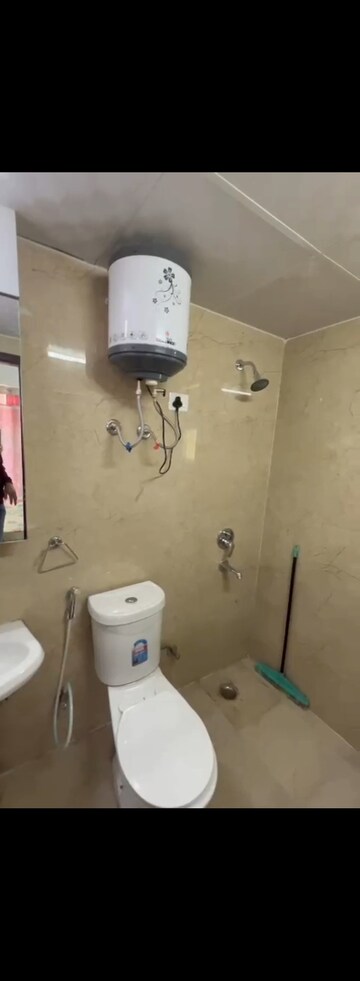Bathroom in 3 BHK Apartment at Vasu Fortune Residency Phase II, Raj Nagar Extension – for Rent