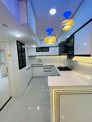 Kitchen in 2.5 BHK Apartment at Gera World of Joy, Kharadi – for Rent