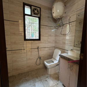 Bathroom in 2 BHK Builder Floor at Malviya Nagar – for Rent