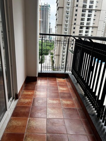 Balcony in 4 BHK Apartment at Prestige High Fields, Gachibowli – for Rent