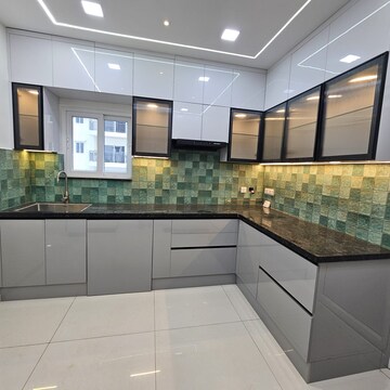 Kitchen in 3 BHK Apartment at Rajapushpa Provincia, Narsingi – for Rent