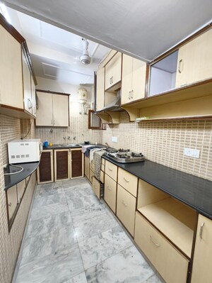 Kitchen in 2 BHK Builder Floor at Masjid Moth DDA Flats RWA, Greater Kailash I – for Rent