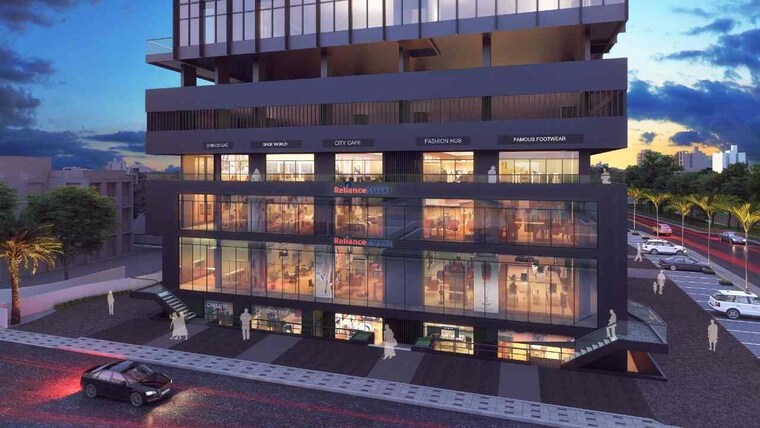 Exterior View, the-platinum-towers Commercial Office Space 1685 Sq.Ft. In Kharadi Pune 9256491