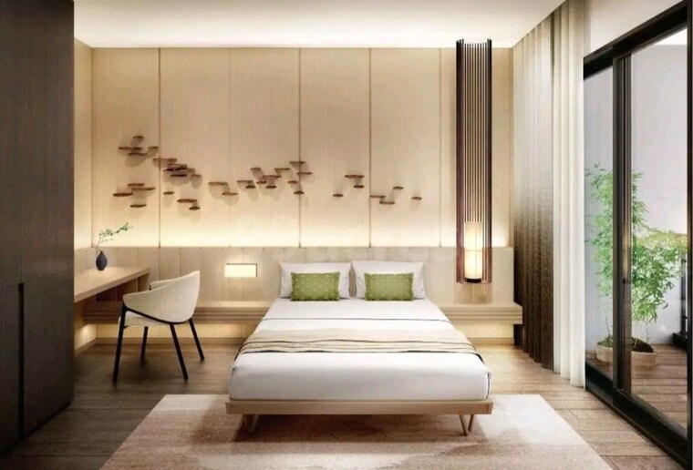 Bedroom, krisumi-waterside-residences 2 Bedroom 1740 Sq.Ft. Apartment In Sector 36a Gurgaon 9256506