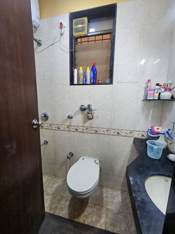 Bathroom in 1 BHK Apartment at Lake Home, Powai – for Rent