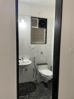 Bathroom in 3 BHK Apartment at Vilas Javdekar Yashwin Encore, Wakad – for Rent