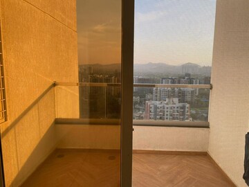 Balcony in 3 BHK Apartment at Vilas Javdekar Yashwin Encore, Wakad – for Rent
