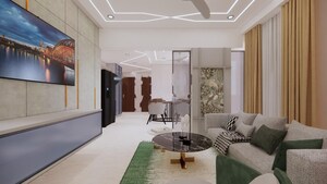 Living Room in 2.5 BHK Apartment at SMR Vinay Iconia Hyderabad, Kondapur – for Rent