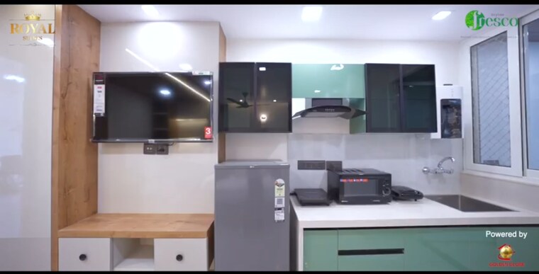Kitchen, skyline-fresco Studio 512 Sq.Ft. Apartment In Bhakrota Jaipur 9257121
