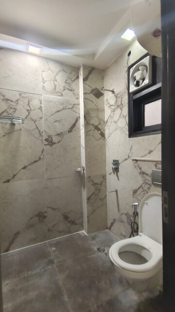 Bathroom in 3 BHK Builder Floor at Risland Sky Mansion, Chattarpur – for Rent