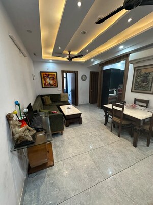 Living Room in 2 BHK Apartment at Nilaya Greens, Raj Nagar Extension – for Rent