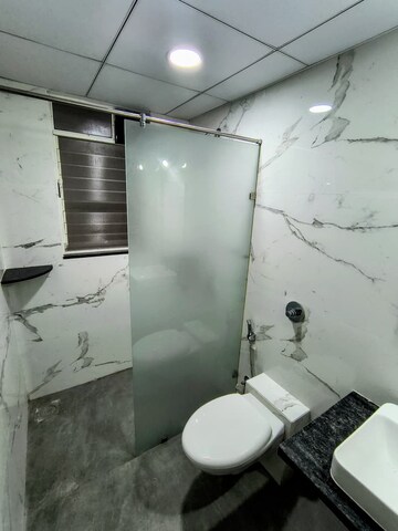 Bathroom in 3 BHK Apartment at Goel Ganga Serio, Kharadi – for Rent
