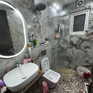 Bathroom in 2 BHK Apartment at Lajpat Nagar I – for Rent