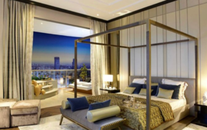 Bedroom in 4 BHK Apartment at Omkar 1973, Century Bazar – for Sale