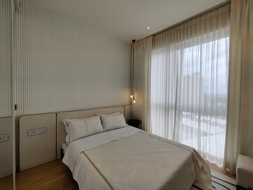 Bedroom in 3 BHK Apartment at Bhartiya Leela Residences, Thanisandra Main Road – for Rent