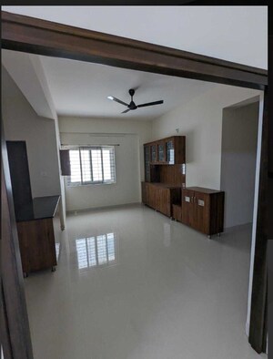 Living Room in 2 BHK Apartment at HPR Lakefront, Hafeezpet – for Rent